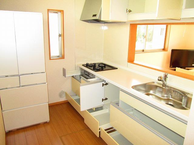 Kitchen. Easy-to-use kitchen drawer type of storage