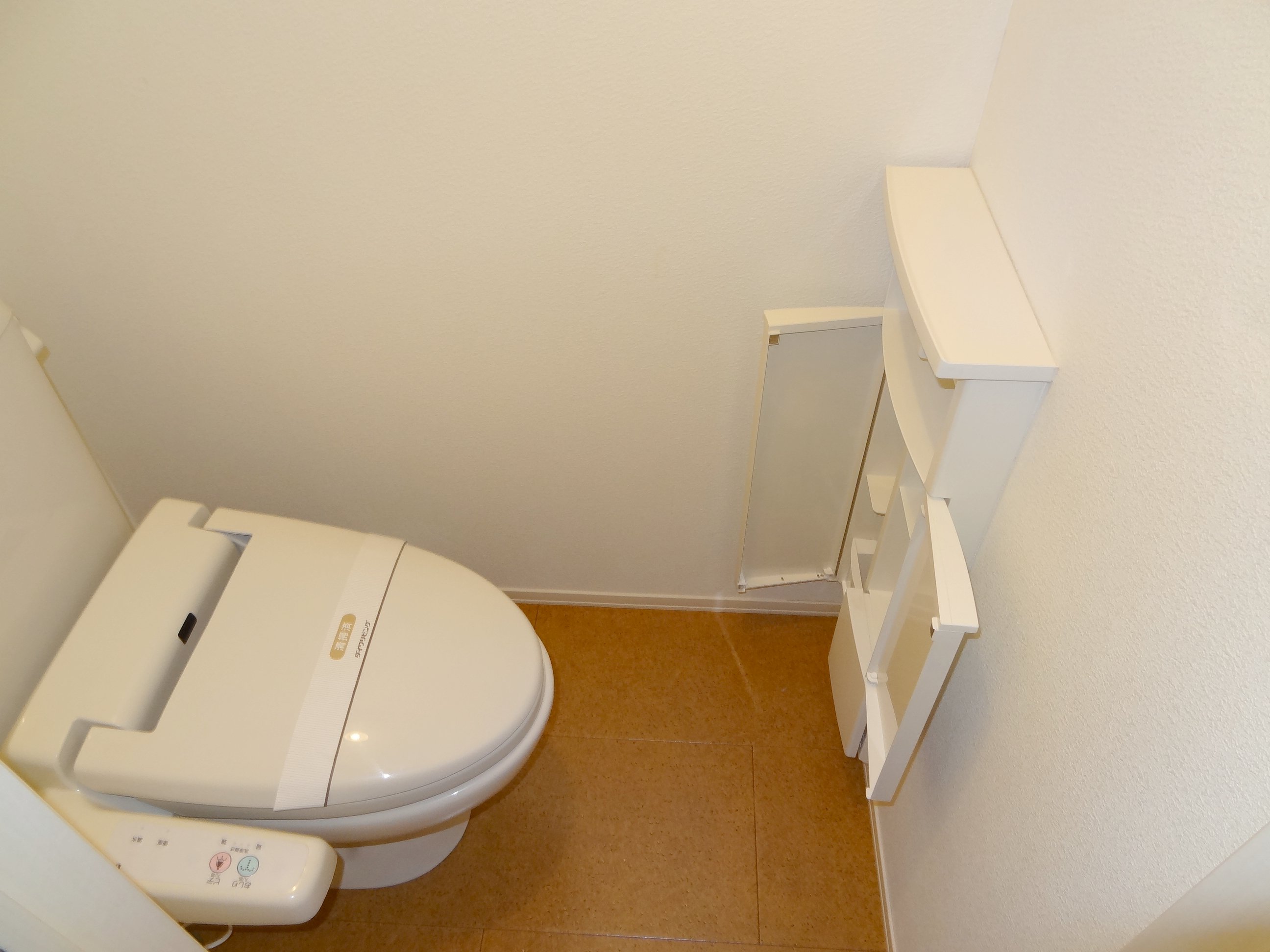 Toilet. Also comes with of course a little storage in with Washlet ◎