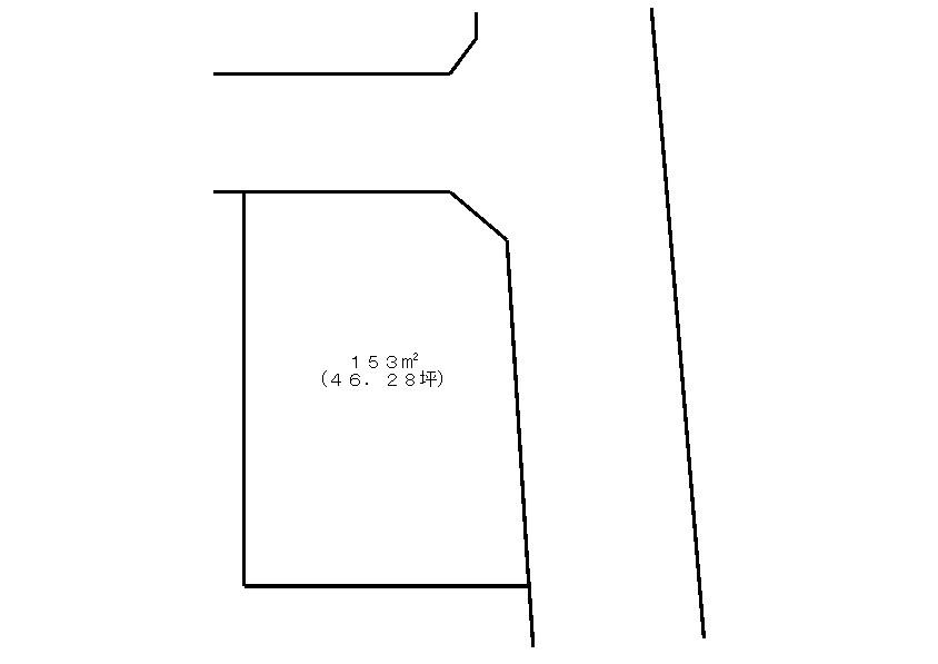 Compartment figure. Land price 1.9 million yen, Land area 153 sq m