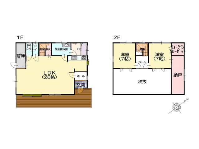 Floor plan. 11 million yen, 2LDK, Land area 690.7 sq m , Building area 115.99 sq m