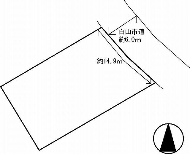 Compartment figure. Land price 12.5 million yen, Land area 346 sq m 100 square meters or more of the broad land. 
