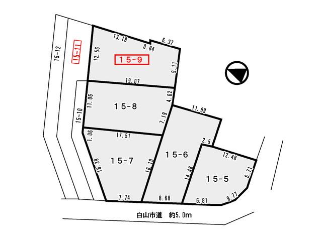 Compartment figure. Land price 6.25 million yen, Land area 205.12 sq m shopping facilities are within about a 3-minute walk! 