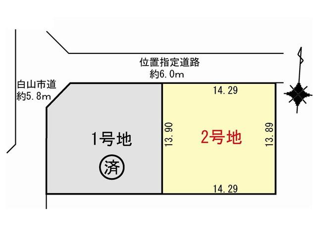Compartment figure. Land price 12,350,000 yen, Land area 198.71 sq m frontage 14m, A must-see is the person you want to stop a lot of car. 