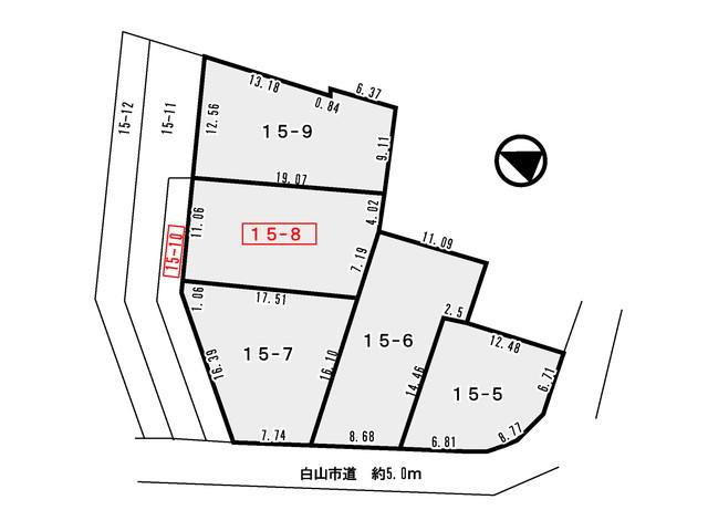 Compartment figure. Land price 6.25 million yen, Land area 205.12 sq m shopping facilities are within about a 3-minute walk! 