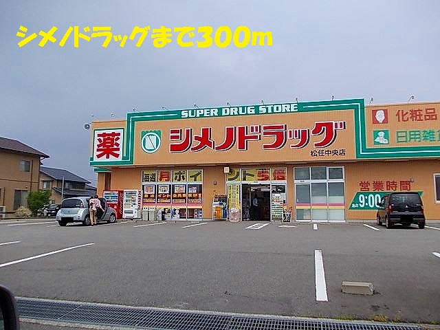 Dorakkusutoa. Shimeno 300m to drag (drugstore)