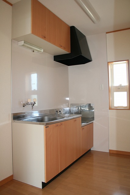 Kitchen. A kitchen that can be bright and ventilation have windows.