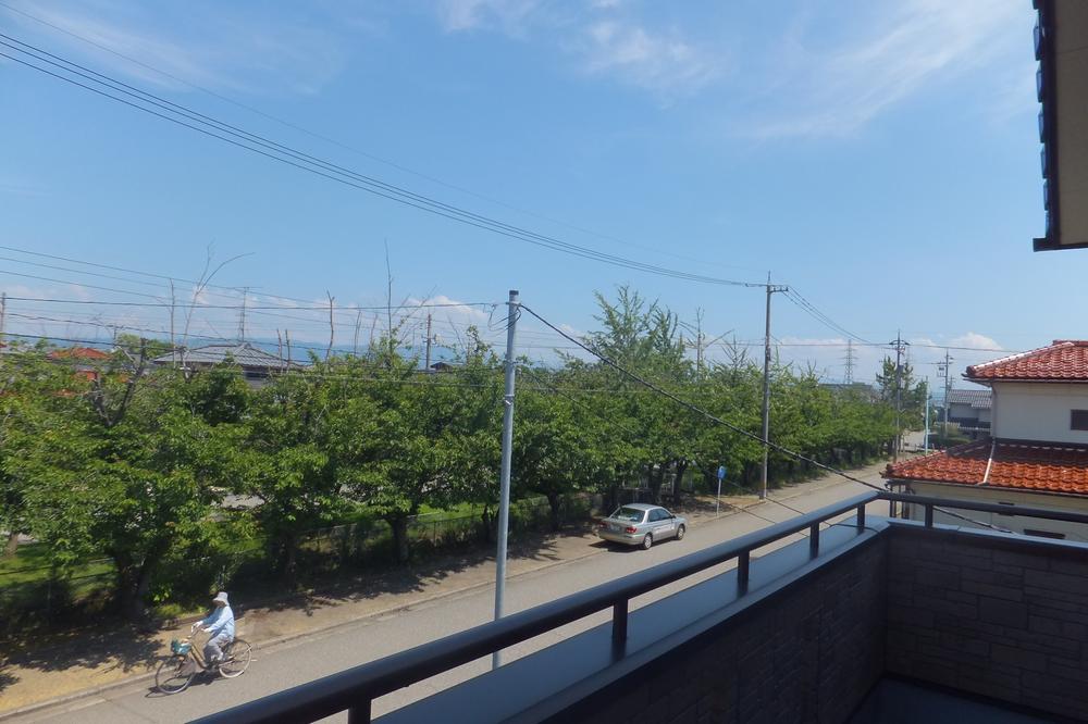 View photos from the dwelling unit. Southeast direction from the balcony: grown green is full