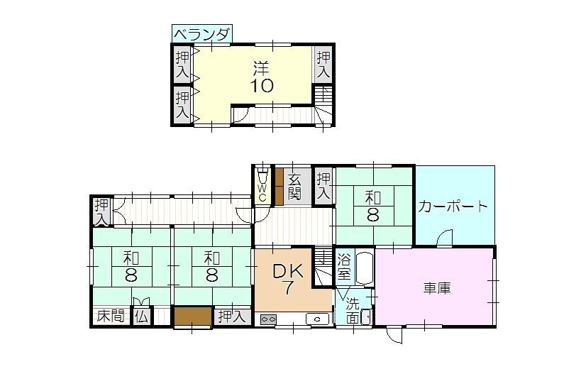 Floor plan. 14.5 million yen, 4DK, Land area 279.13 sq m , Building area 115.88 sq m