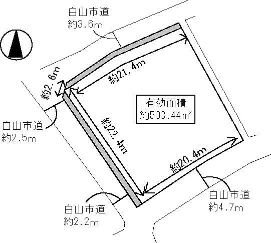Compartment figure. Land price 10.6 million yen, The spacious grounds of the land area 527.07 sq m about 160 square meters. 