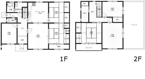 Floor plan. 12.2 million yen, 7DK + S (storeroom), Land area 267.37 sq m , Building area 149.05 sq m