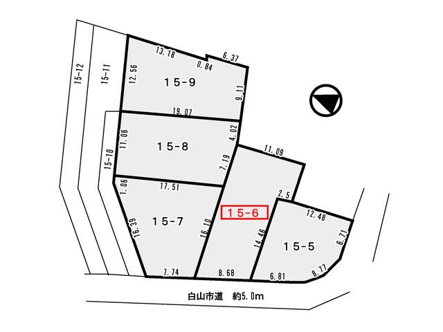 Compartment figure. Land price 7.25 million yen, Land area 207 sq m shopping facilities are within about a 3-minute walk! 
