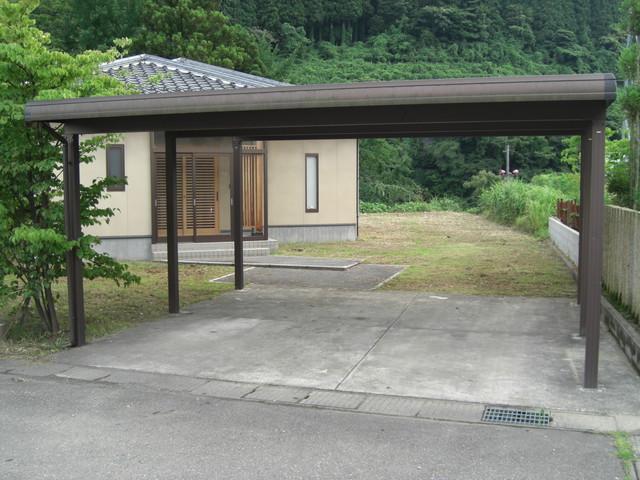 Parking lot. Carport