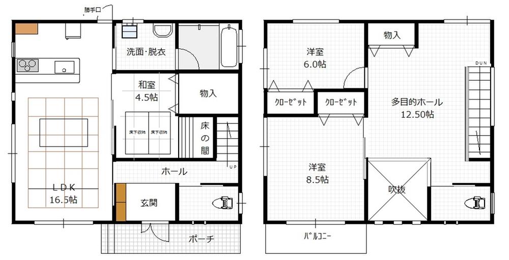 Floor plan. 23.8 million yen, 4LDK, Land area 200.01 sq m , Building area 129.75 sq m
