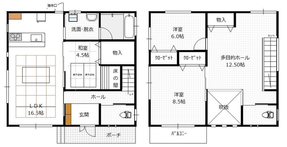 Floor plan. 23.8 million yen, 4LDK, Land area 200.01 sq m , Building area 129.75 sq m