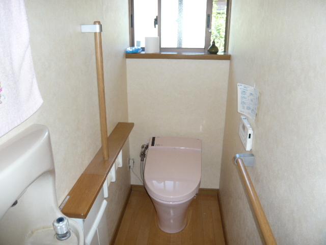 Toilet. Toilet renovation completed.