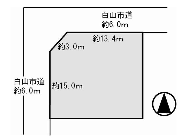 Compartment figure. Land price 13.8 million yen, There is a land area 261.4 sq m promenade, Day is reserved. 