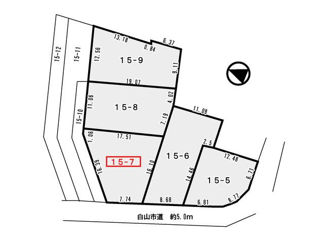 Compartment figure. Land price 6.88 million yen, Land area 205.12 sq m shopping facilities are within about a 3-minute walk! 