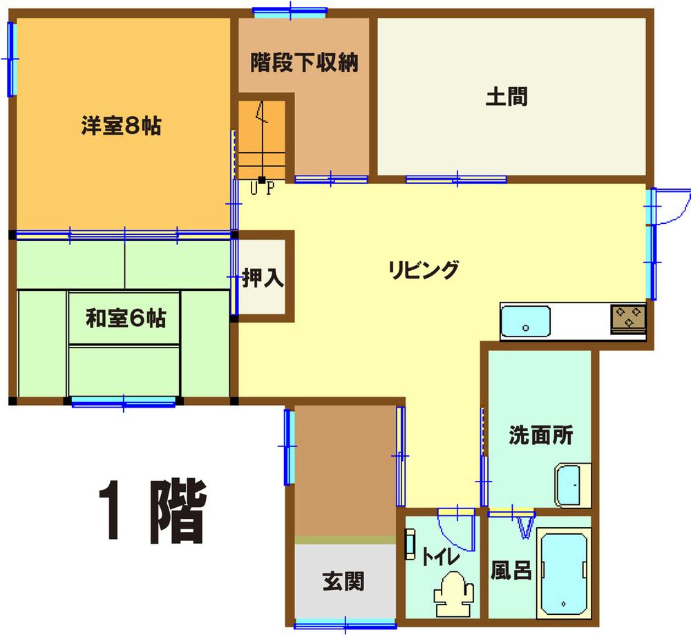 Floor plan. 13.8 million yen, 7LDK, Land area 228.09 sq m , Building area 226.76 sq m 1 floor Floor Plan