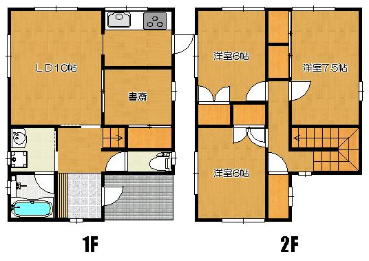Floor plan. 21 million yen, 3LDK + S (storeroom), Land area 165.63 sq m , Building area 94.4 sq m