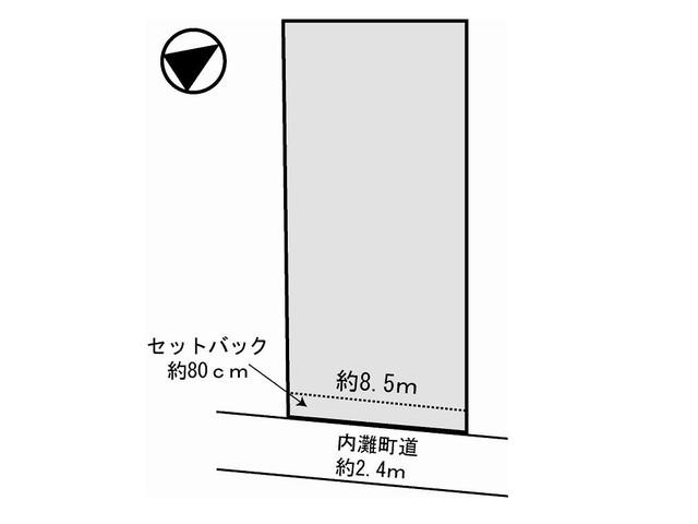 Compartment figure. Land price 4.5 million yen, Land area 194.76 sq m