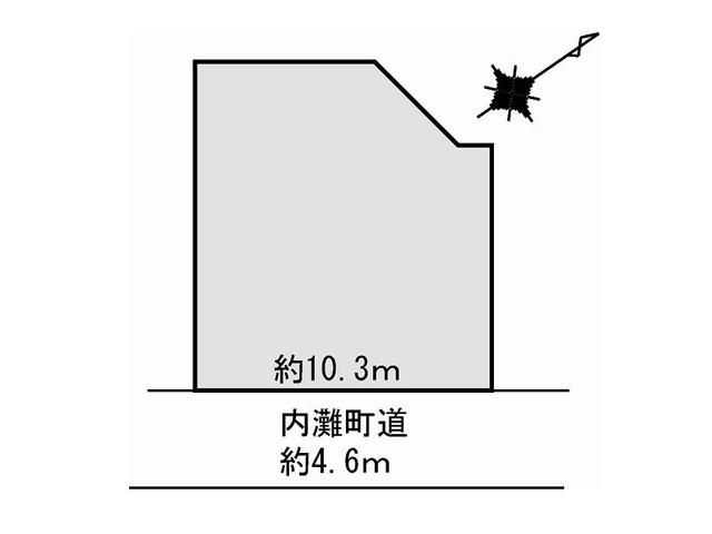 Compartment figure. Land price 6.8 million yen, Land area 166.17 sq m frontage is located 10.3m. 