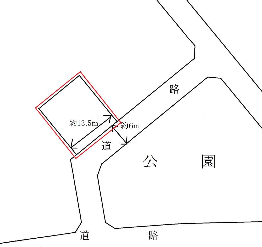 Compartment figure. Land price 4.3 million yen, Land area 203.6 sq m