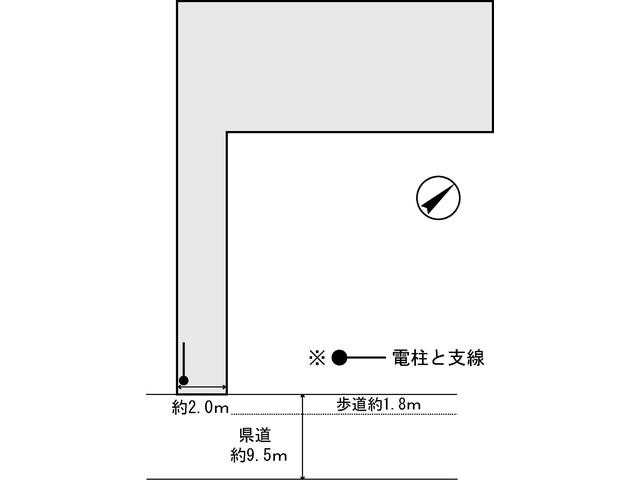 Compartment figure. Land price 1,000,000 yen, In MakotoYoshi kindergarten near the land area 109.66 sq m uchinada, Affordable price, Transportation flights good! 