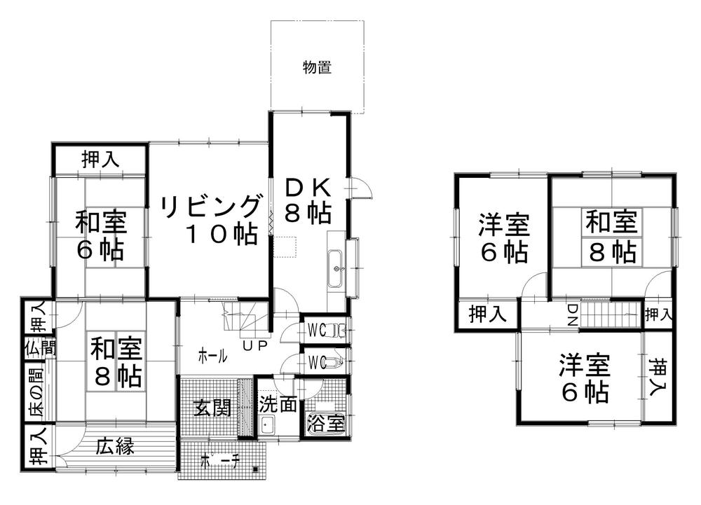 Floor plan. 16.5 million yen, 6DK, Land area 248.57 sq m , Building area 125.97 sq m