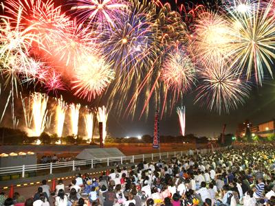 Other. Fireworks display is a distance that can go walking. Of course you can see even from along the Sai River. 