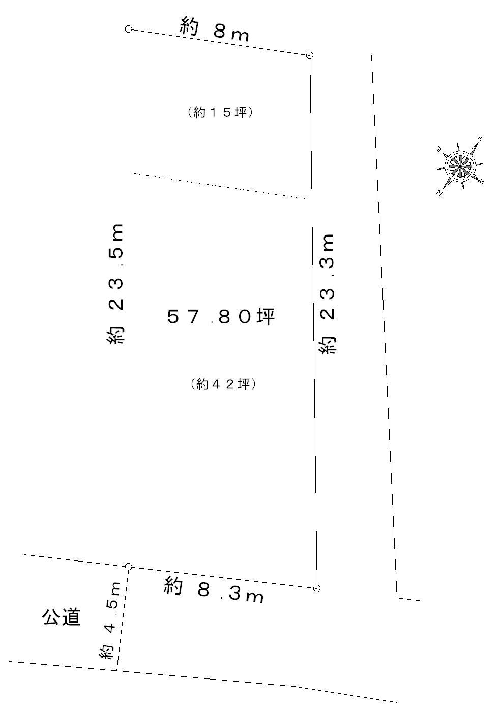 Compartment figure. Land price 9.24 million yen, Land area 191.1 sq m