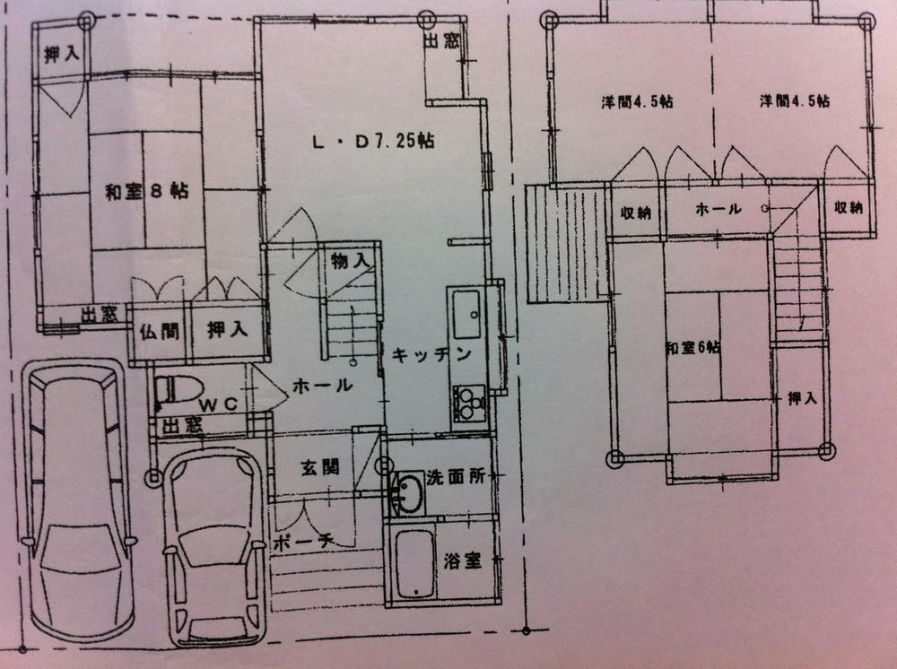 Floor plan. 13,900,000 yen, 4LDK, Land area 106.6 sq m , Building area 80.62 sq m solarium, There is also a second floor veranda