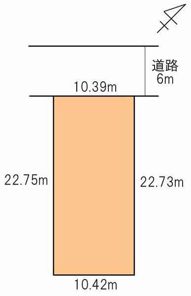 Compartment figure. Land price 15.6 million yen, Land area 234 sq m