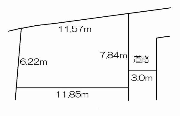 Compartment figure. Land price 6.8 million yen, Land area 83.23 sq m