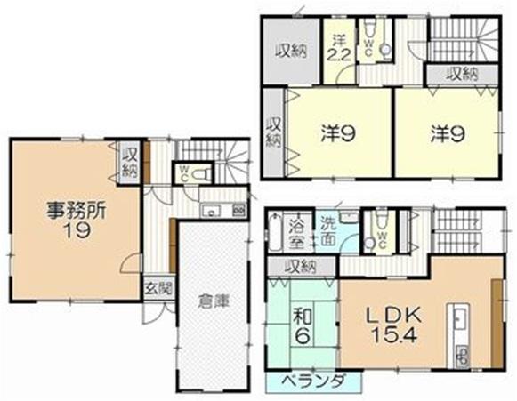 Floor plan. 24,800,000 yen, 4LDK, Land area 170 sq m , Building area 183.36 sq m