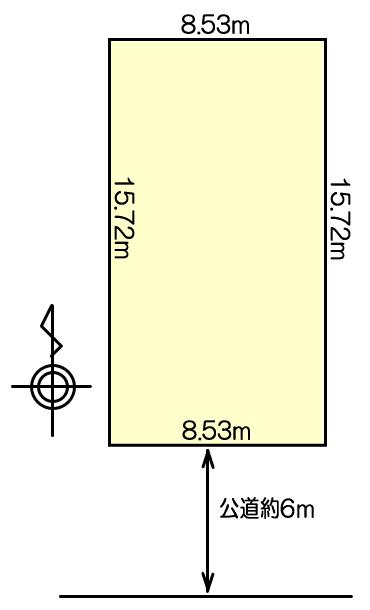 Compartment figure. Land price 10,491,000 yen, Land area 134.18 sq m