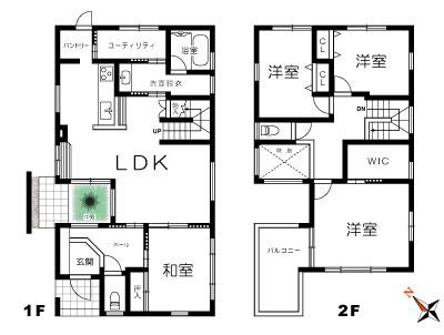 Floor plan. 31,600,000 yen, 4LDK, Land area 152 sq m , Building area 120.13 sq m