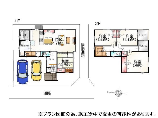 Floor plan. 21,830,000 yen, 4LDK, Land area 116.12 sq m , Building area 105.99 sq m
