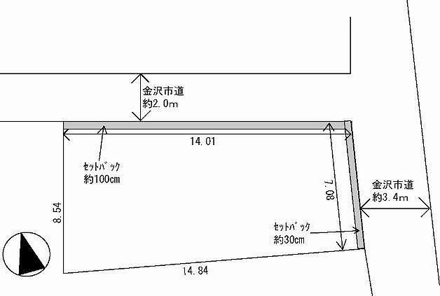 Compartment figure. Land price 7.98 million yen, Land area 118.07 sq m