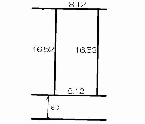 Compartment figure. Land price 8.92 million yen, Land area 134.18 sq m