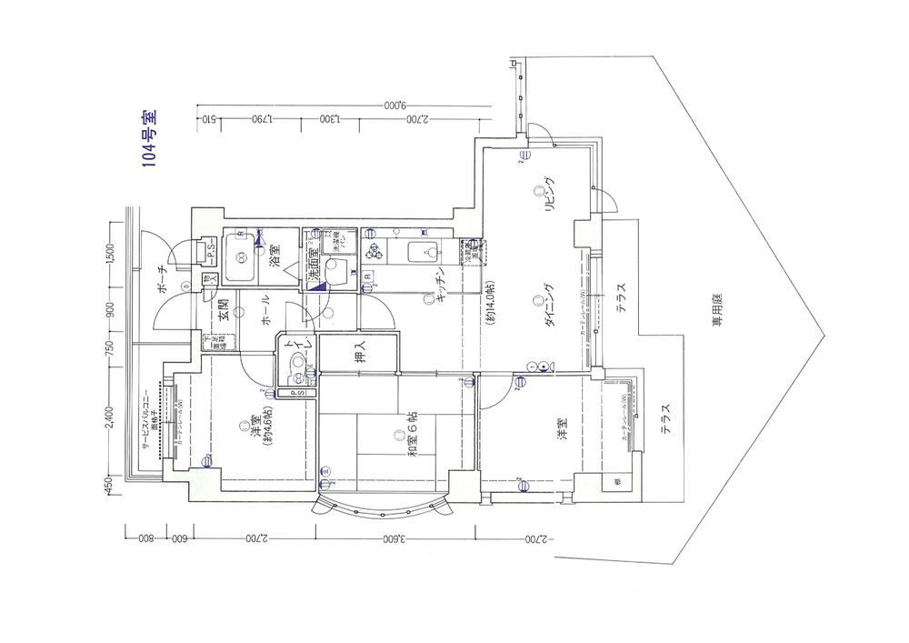 Floor plan. 3LDK, Price 7.5 million yen, Occupied area 60.26 sq m