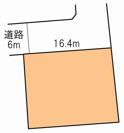 Compartment figure. Land price 15.4 million yen, Land area 255.03 sq m
