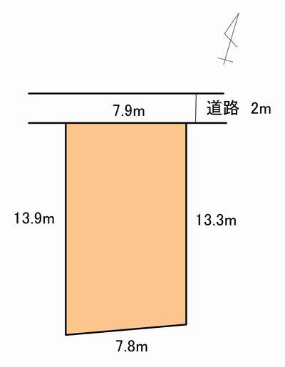 Compartment figure. Land price 2.94 million yen, Land area 102.54 sq m