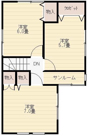 Floor plan. 18,950,000 yen, 3LDK, Land area 86.06 sq m , Building area 79.59 sq m 2 floor