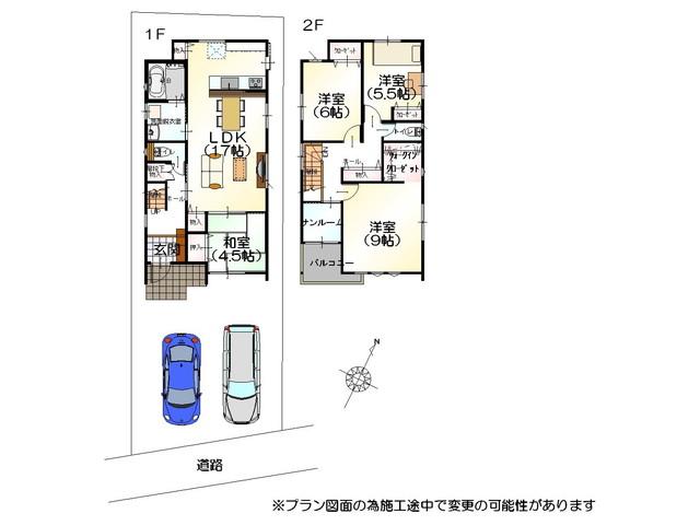 Floor plan. 23,330,000 yen, 4LDK, Land area 131.56 sq m , Low carbon residential building area 108.34 sq m Ordinance quasi-fireproof! Eco-house specification of peace of mind.