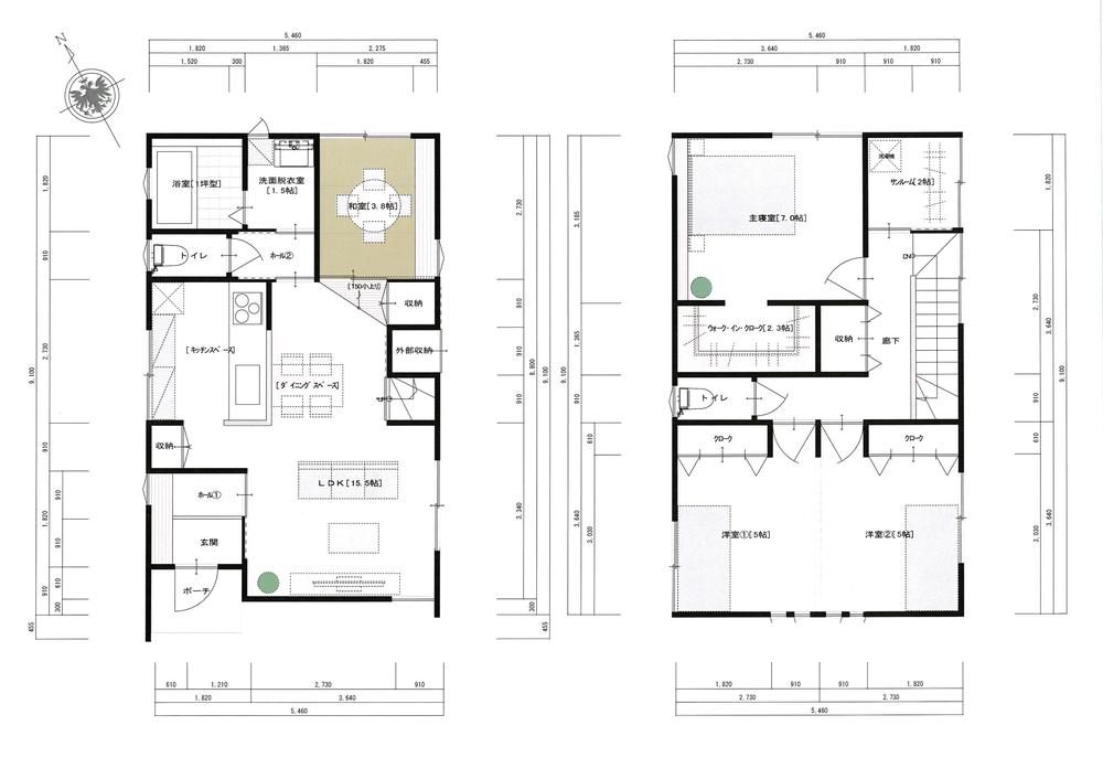 Floor plan. 22,800,000 yen, 4LDK, Land area 99.3 sq m , Building area 96.61 sq m floor plan