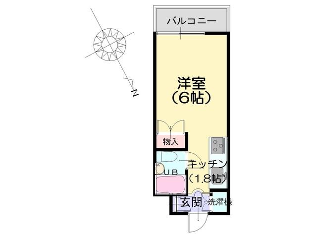Floor plan. Price 1.3 million yen, Occupied area 15.68 sq m