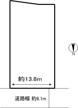 Compartment figure. Land price 12.7 million yen, Land area 422 sq m loose more than 120 square meters! A quiet residential area! 