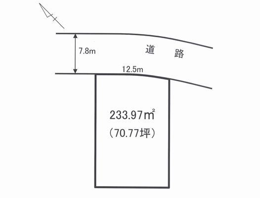 Compartment figure. Land price 15 million yen, Land area 233.97 sq m