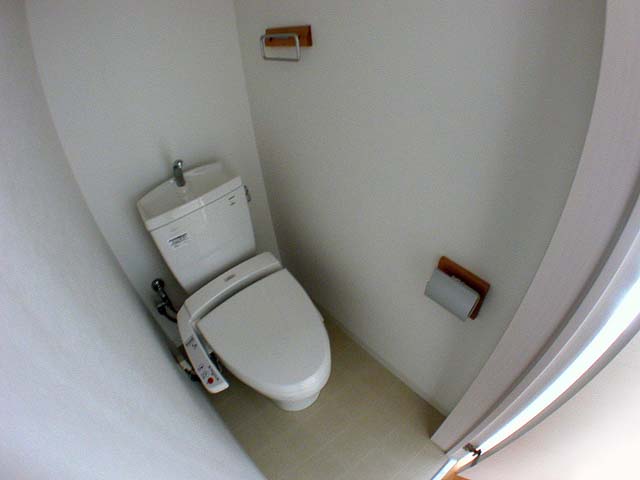Toilet. Warm water washing toilet seat.