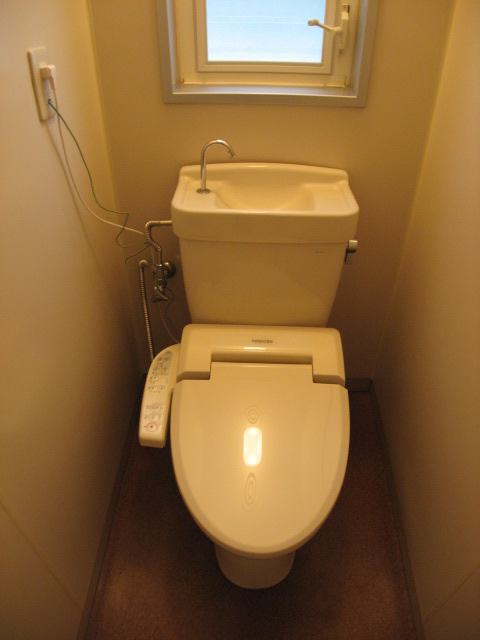 Toilet. With warm water washing toilet seat